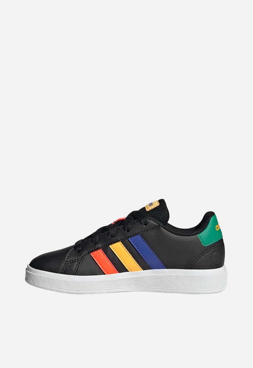 adidas Performance - Grand court 2.0 k - core black/lucid blue/court green