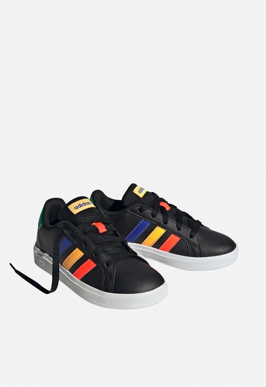 adidas Performance - Grand court 2.0 k - core black/lucid blue/court green