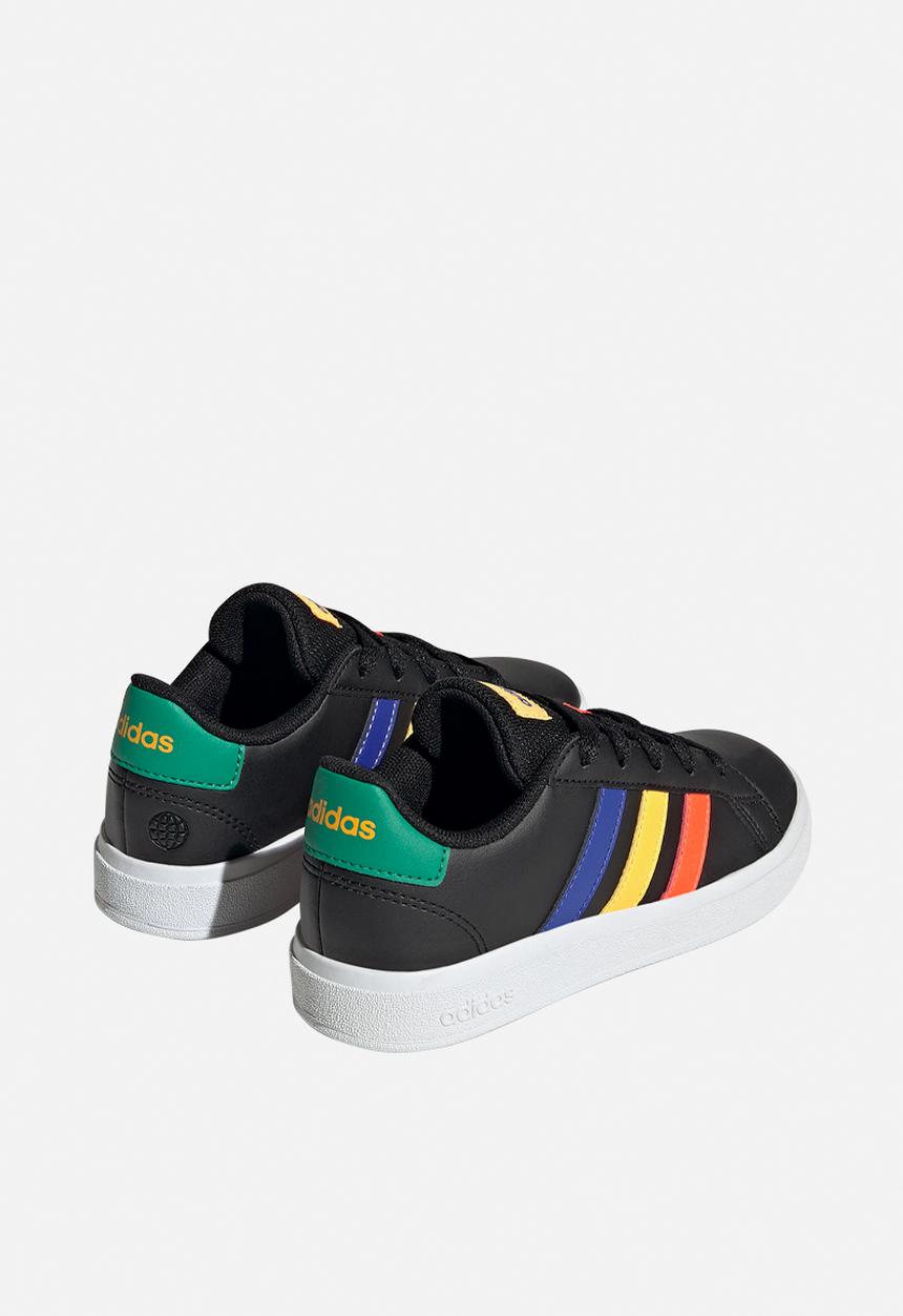 adidas Performance - Grand court 2.0 k - core black/lucid blue/court green