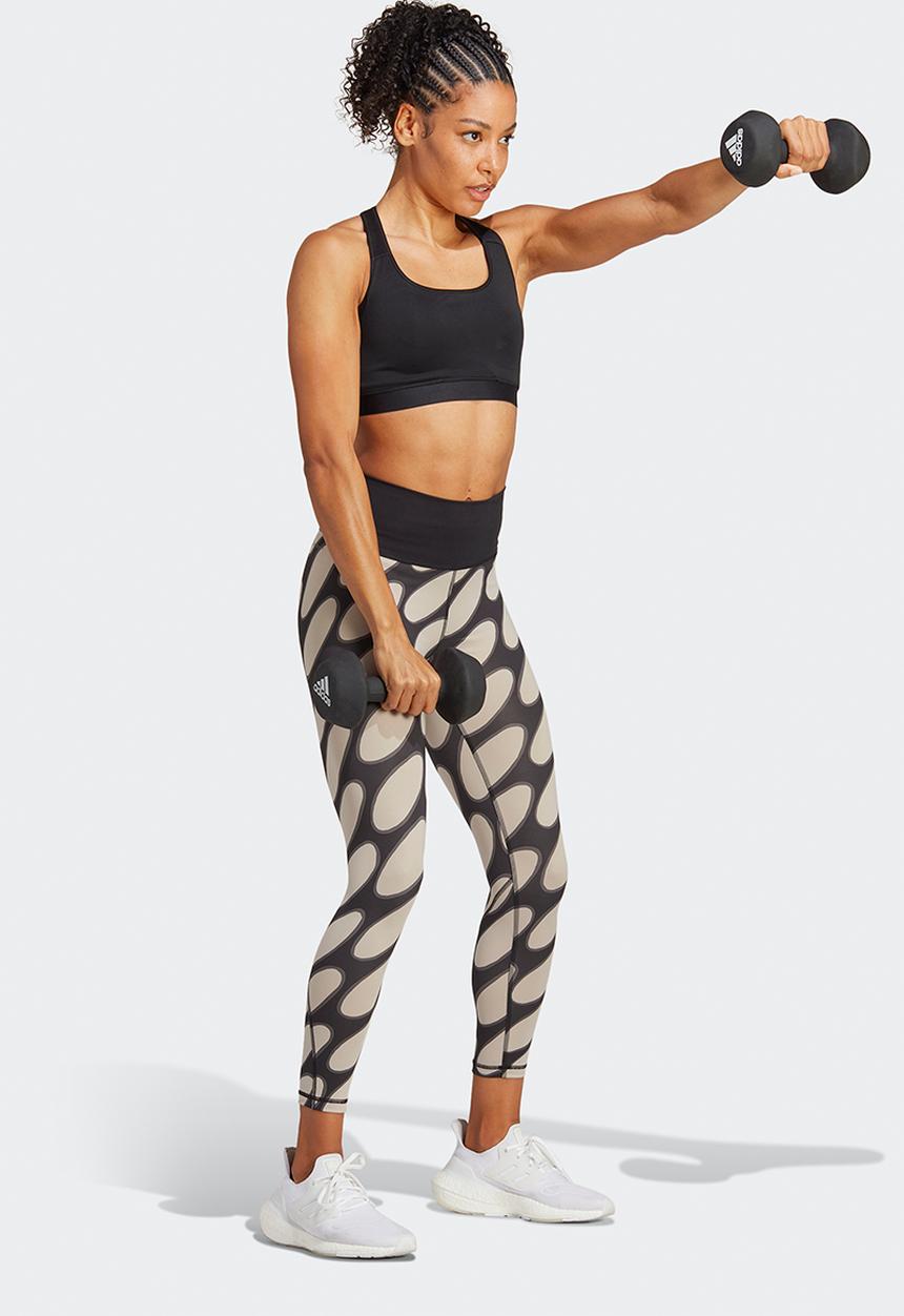 adidas Performance - W Marimekko Optime 7/8 tights - black & light brown