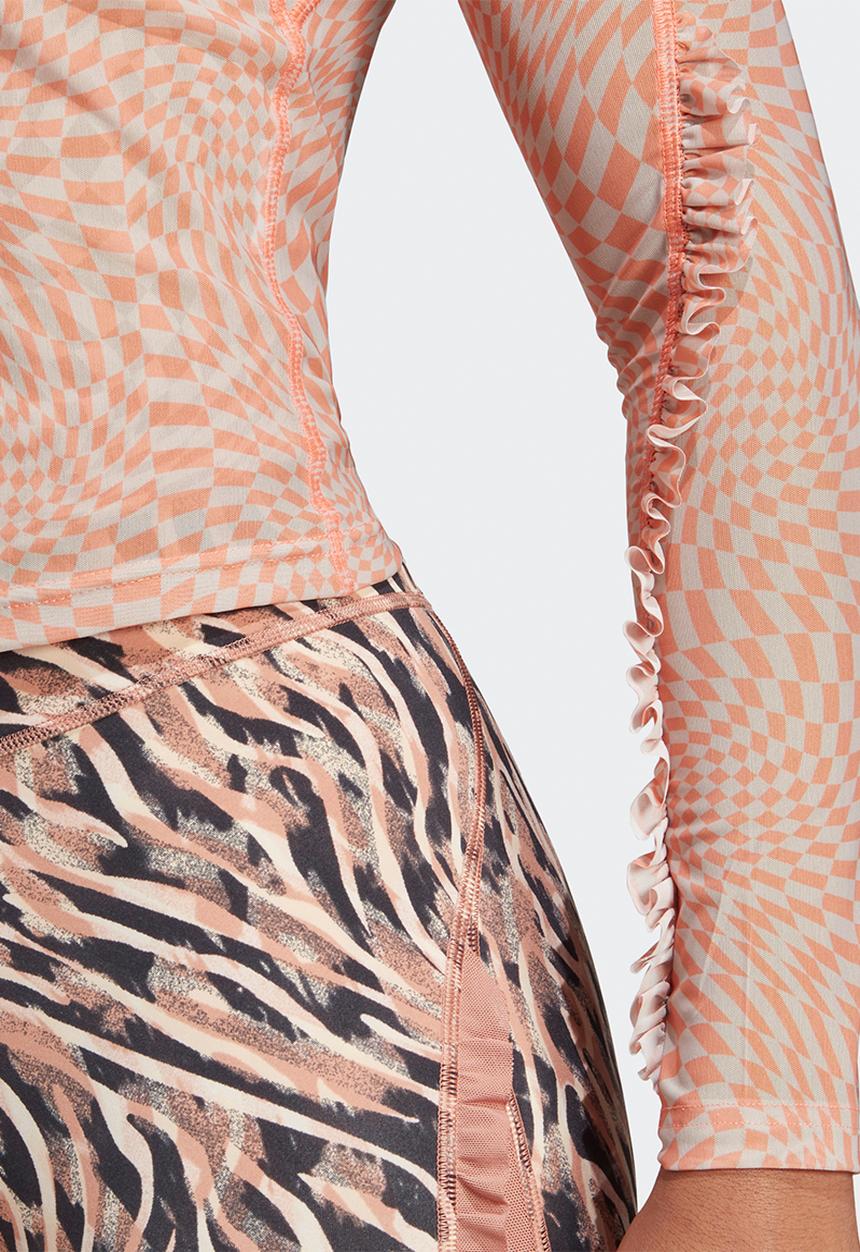 adidas Performance - Yoga st aop long sleeve - clay strata