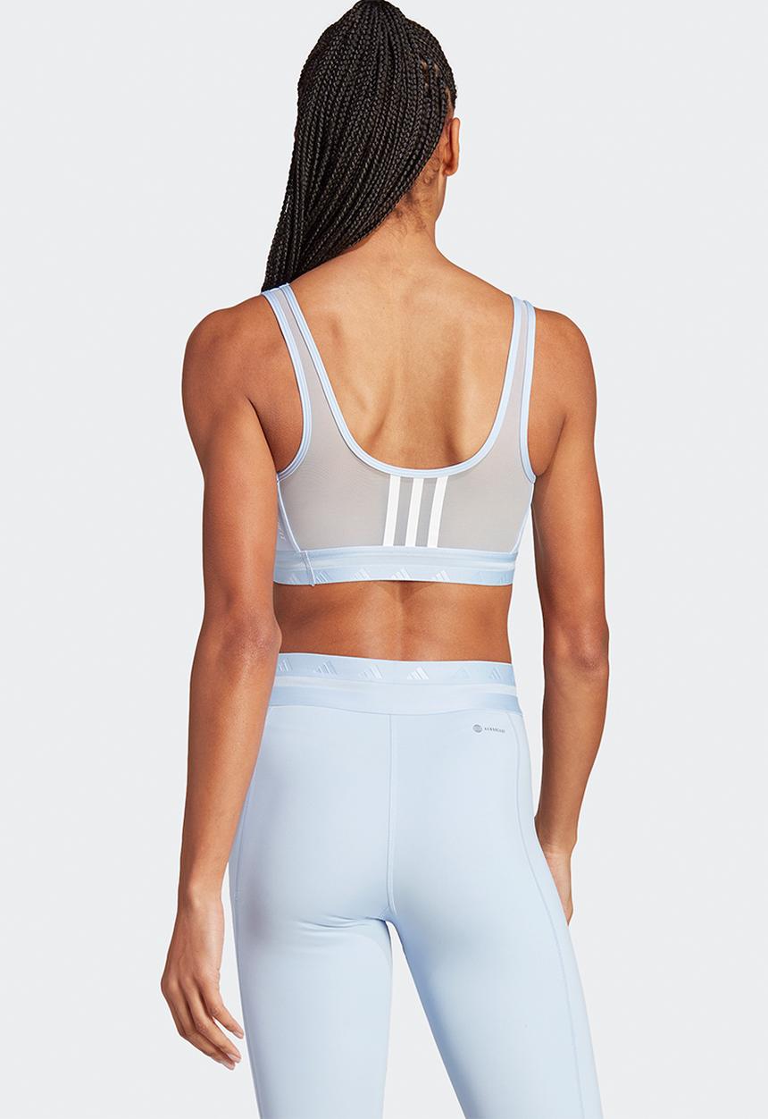 adidas Performance - Aeroreact tech-fit light support bra - blue dawn
