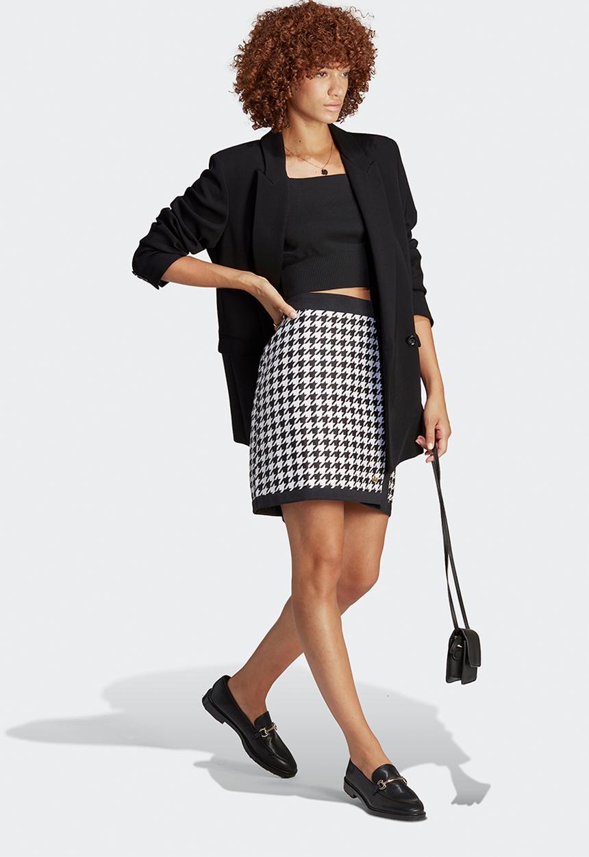 adidas Originals - Vichy skirt - black & white