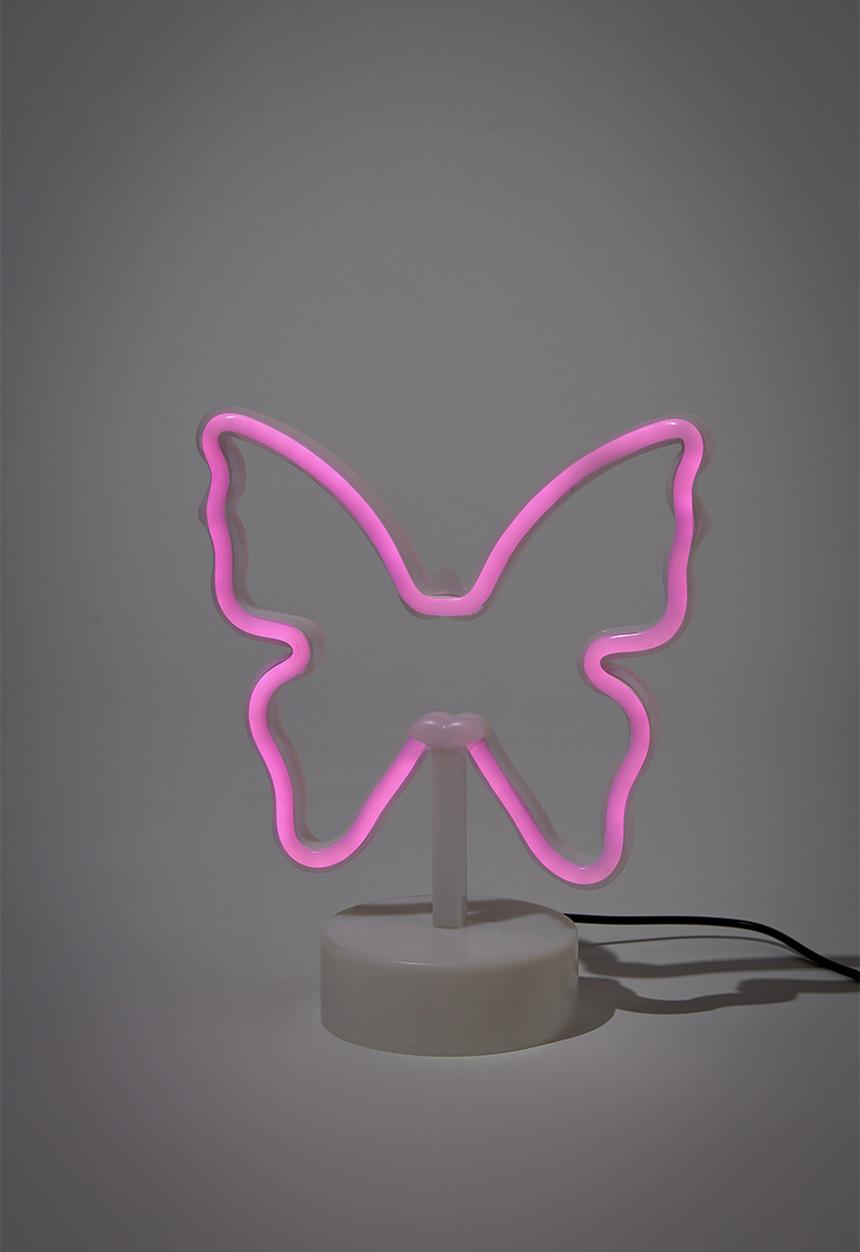 Typo - Shaped desk lamp - lilac butterfly