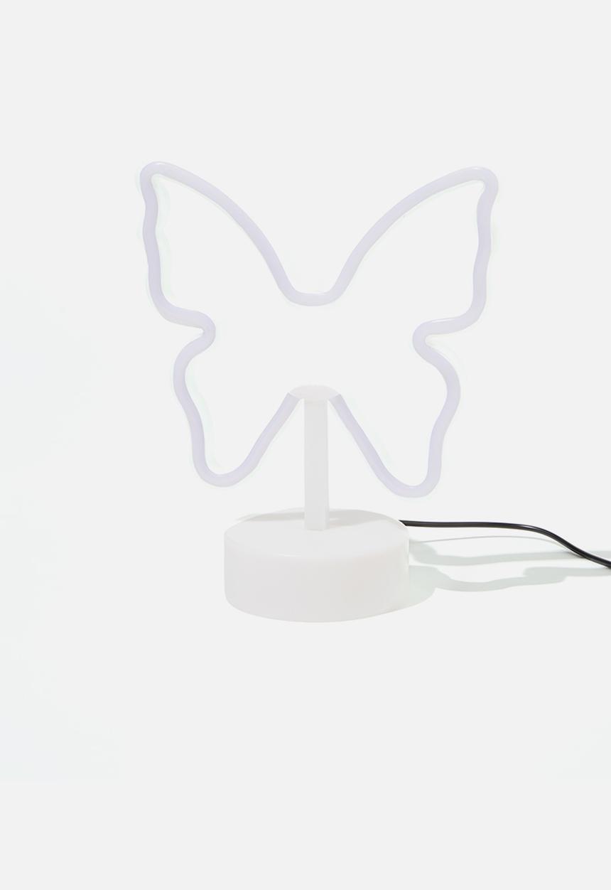 Typo - Shaped desk lamp - lilac butterfly