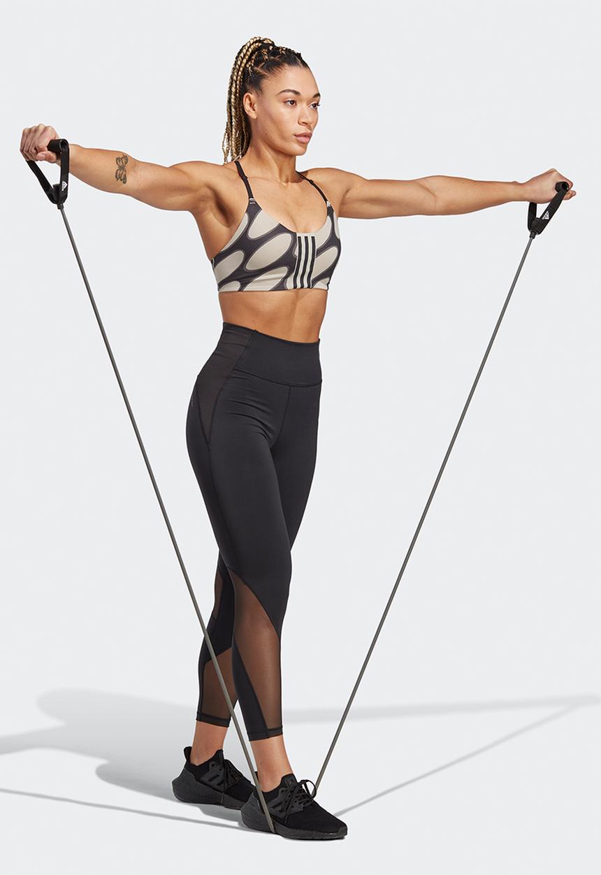adidas Performance - W Marimekko aeroimpact light support bra - black & light brown