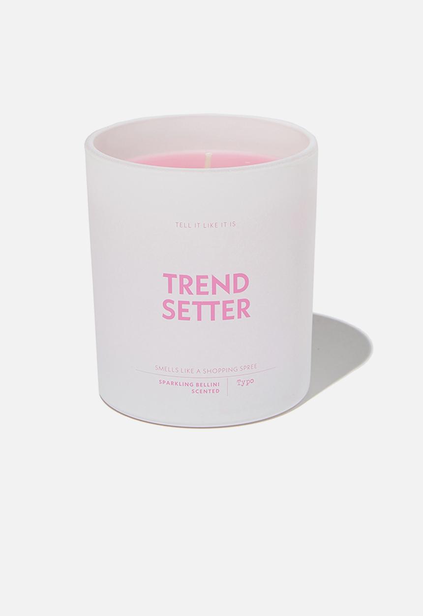 Typo - Tell it like it is candle - neon pink trend setter