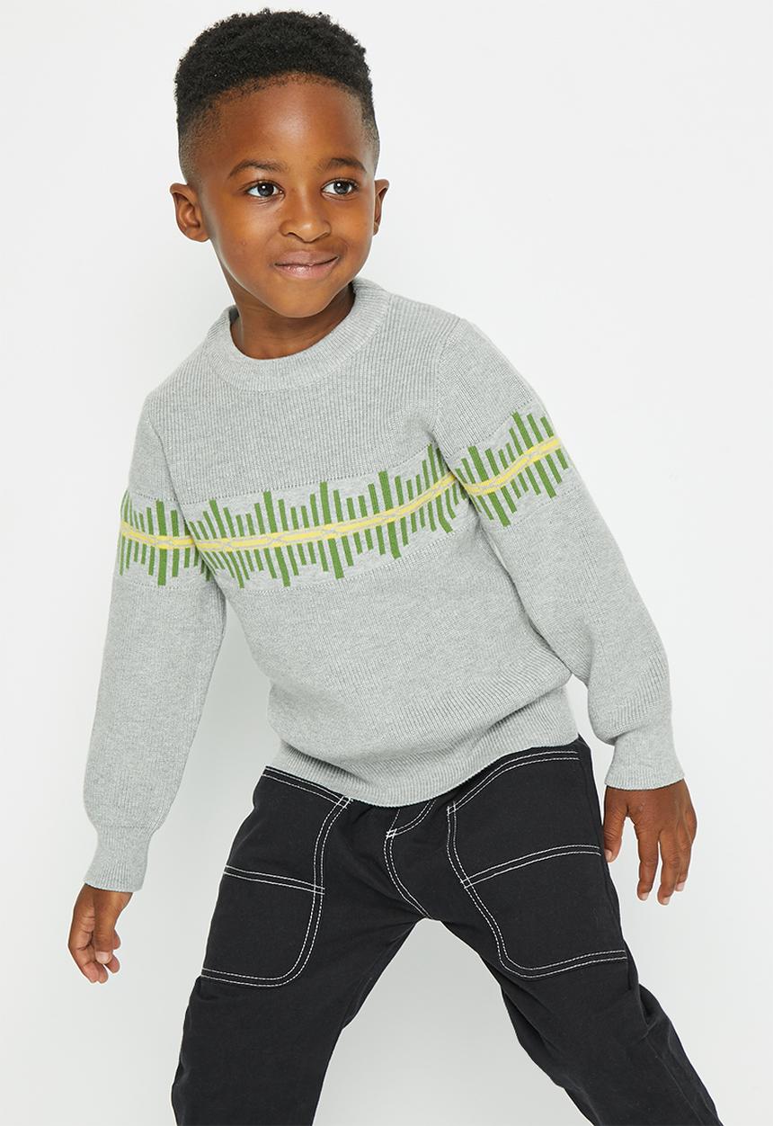 Pop Candy - Boys crew neck jersey - grey