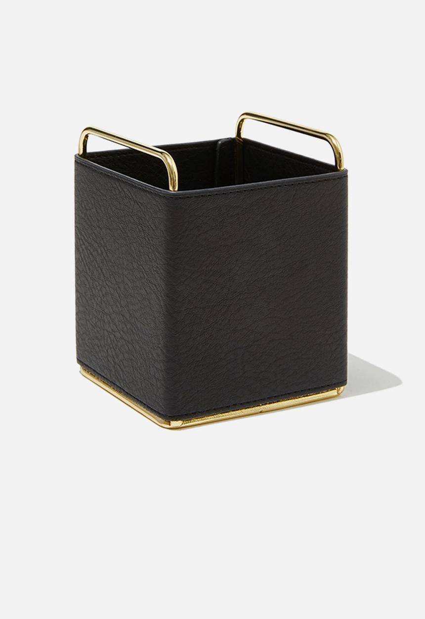 Typo - Recycled mix pu pen holder-black