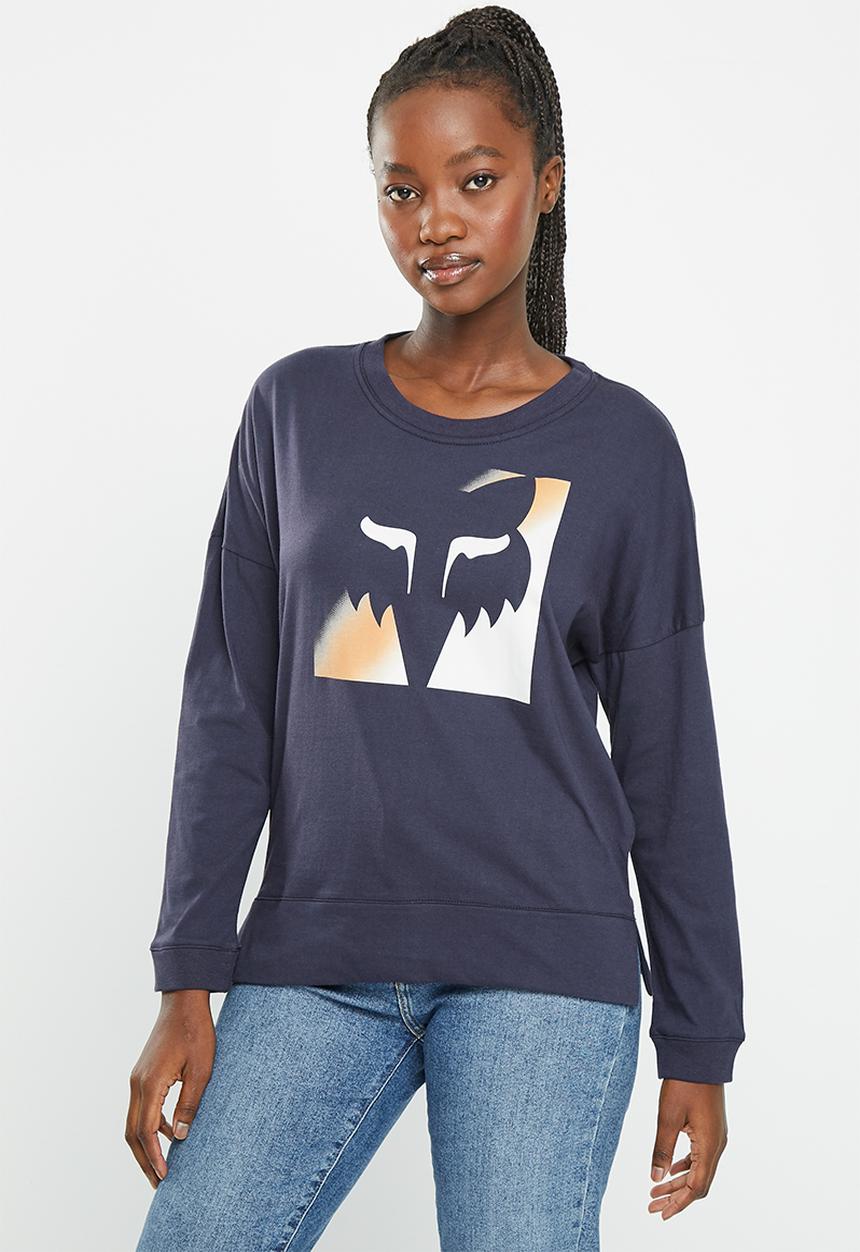 Fox - Detonate long sleeve - deep colbalt