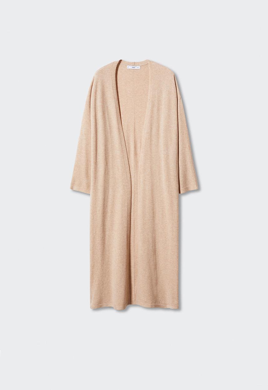 MANGO - Cardigan port - medium brown