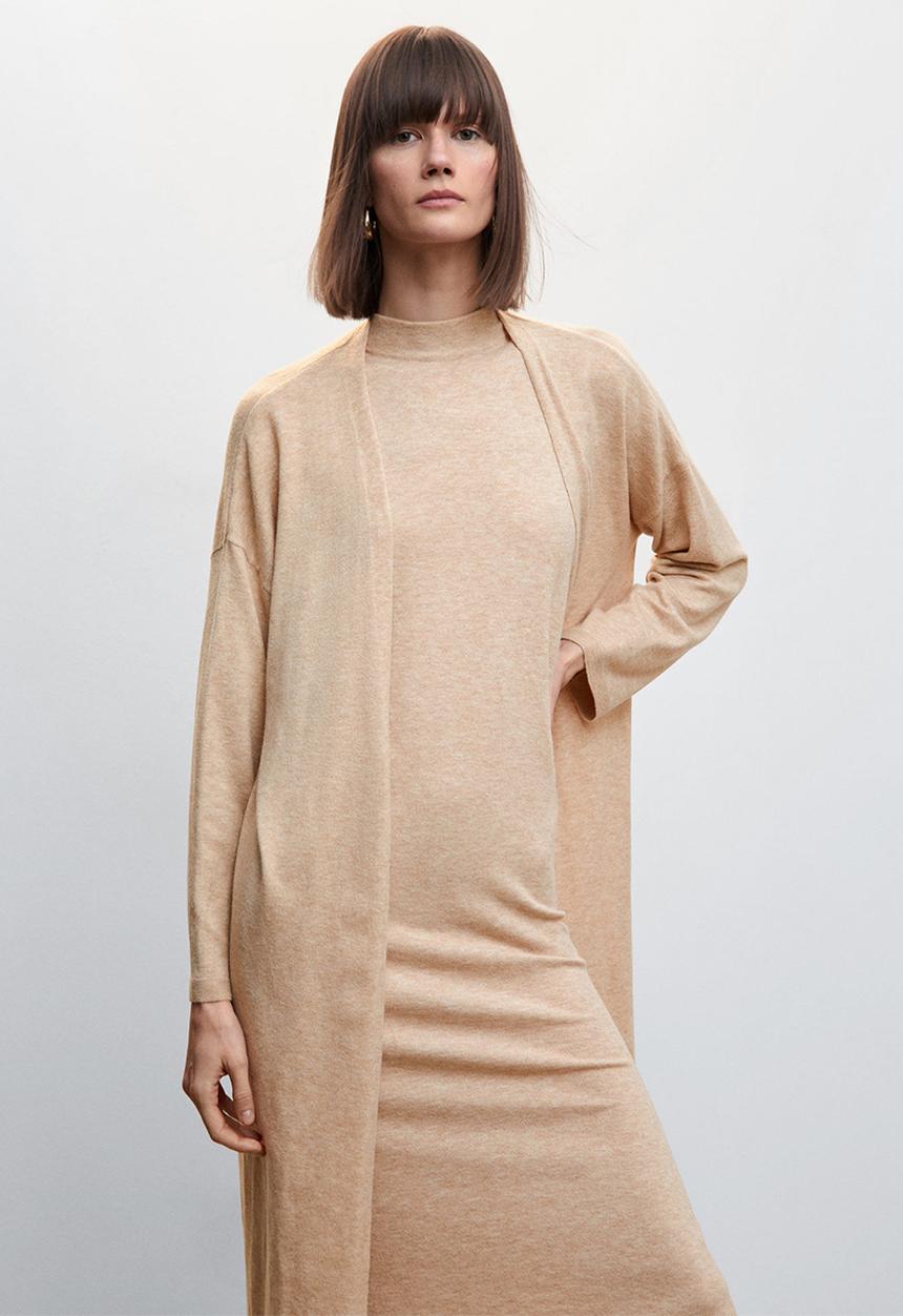 MANGO - Cardigan port - medium brown