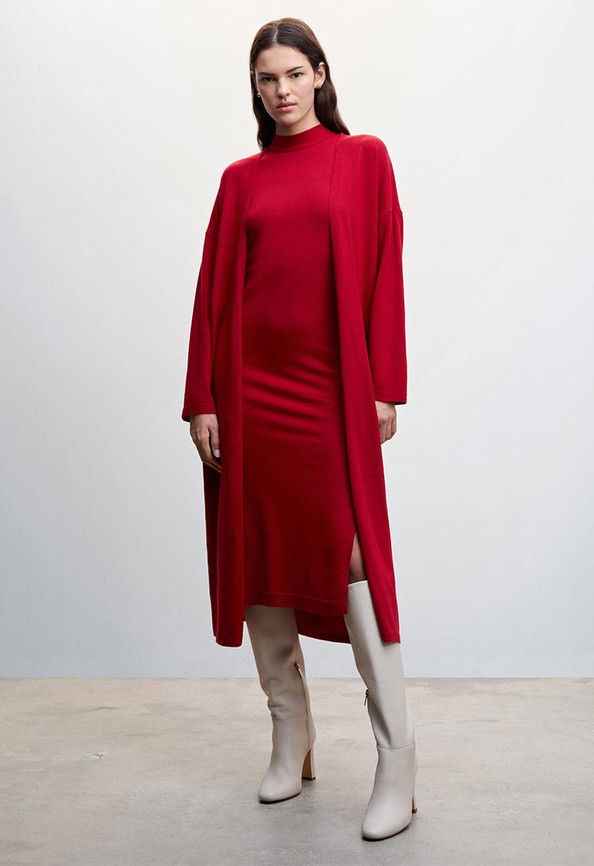 MANGO - Cardigan port - red