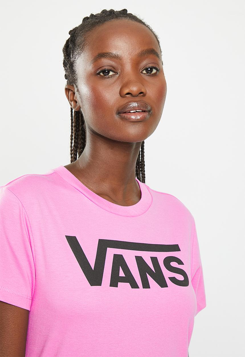 Vans - Wm flying v crew tee - cyclamen