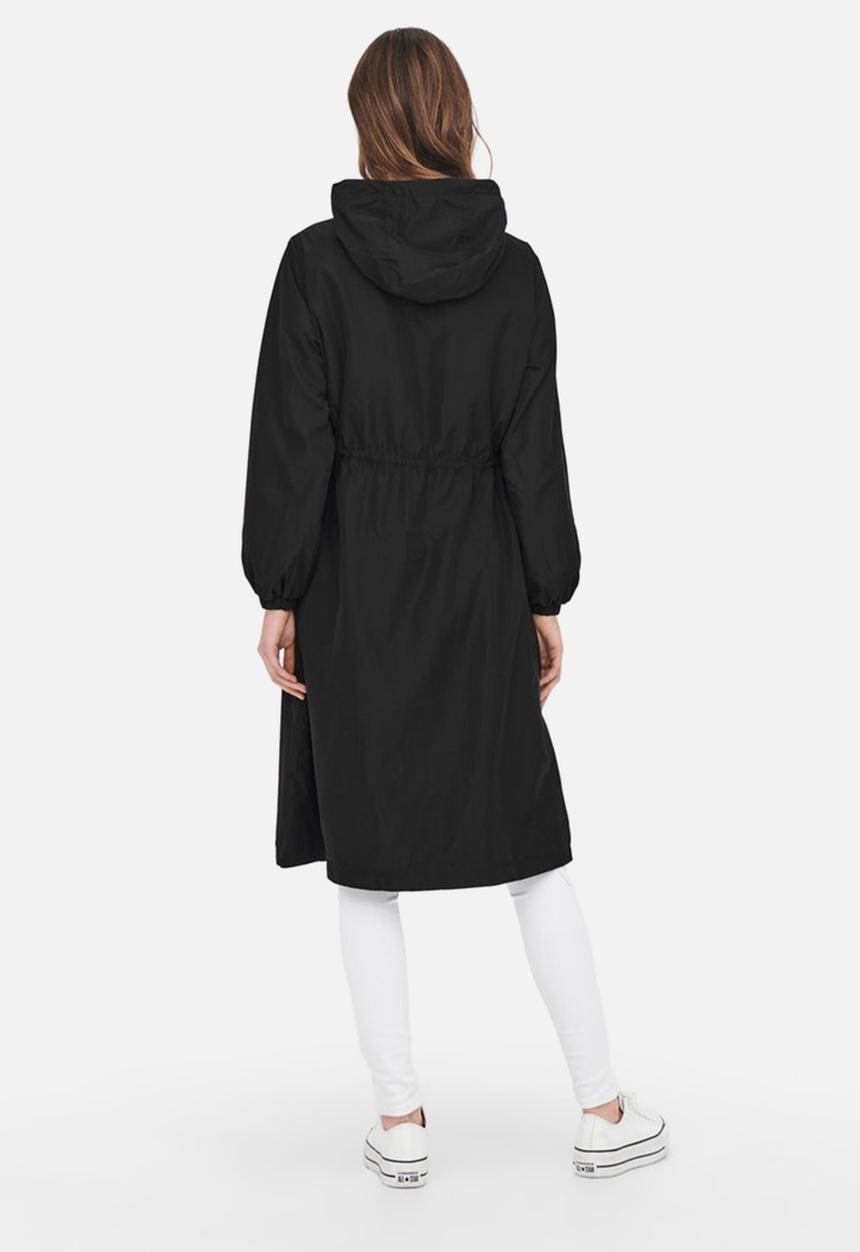 Jacqueline de Yong - Inca long hood jacket - black