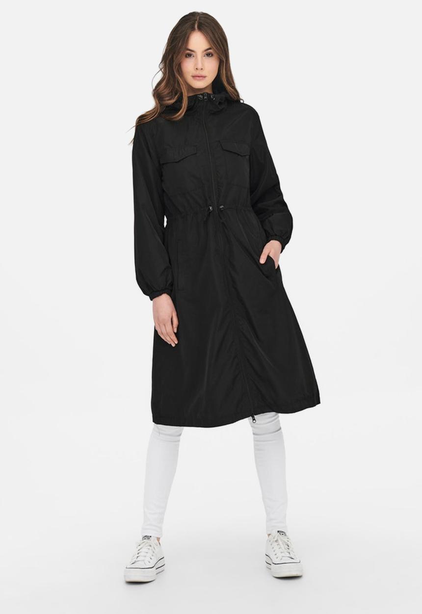 Jacqueline de Yong - Inca long hood jacket - black