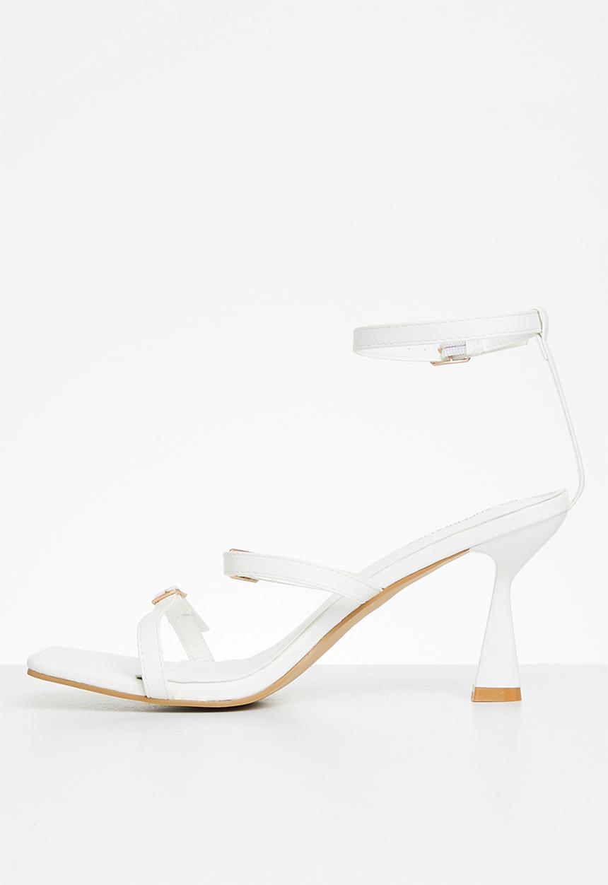 Superbalist - Astrid ankle strap stiletto heel - white