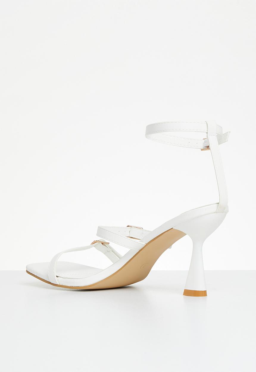 Superbalist - Astrid ankle strap stiletto heel - white