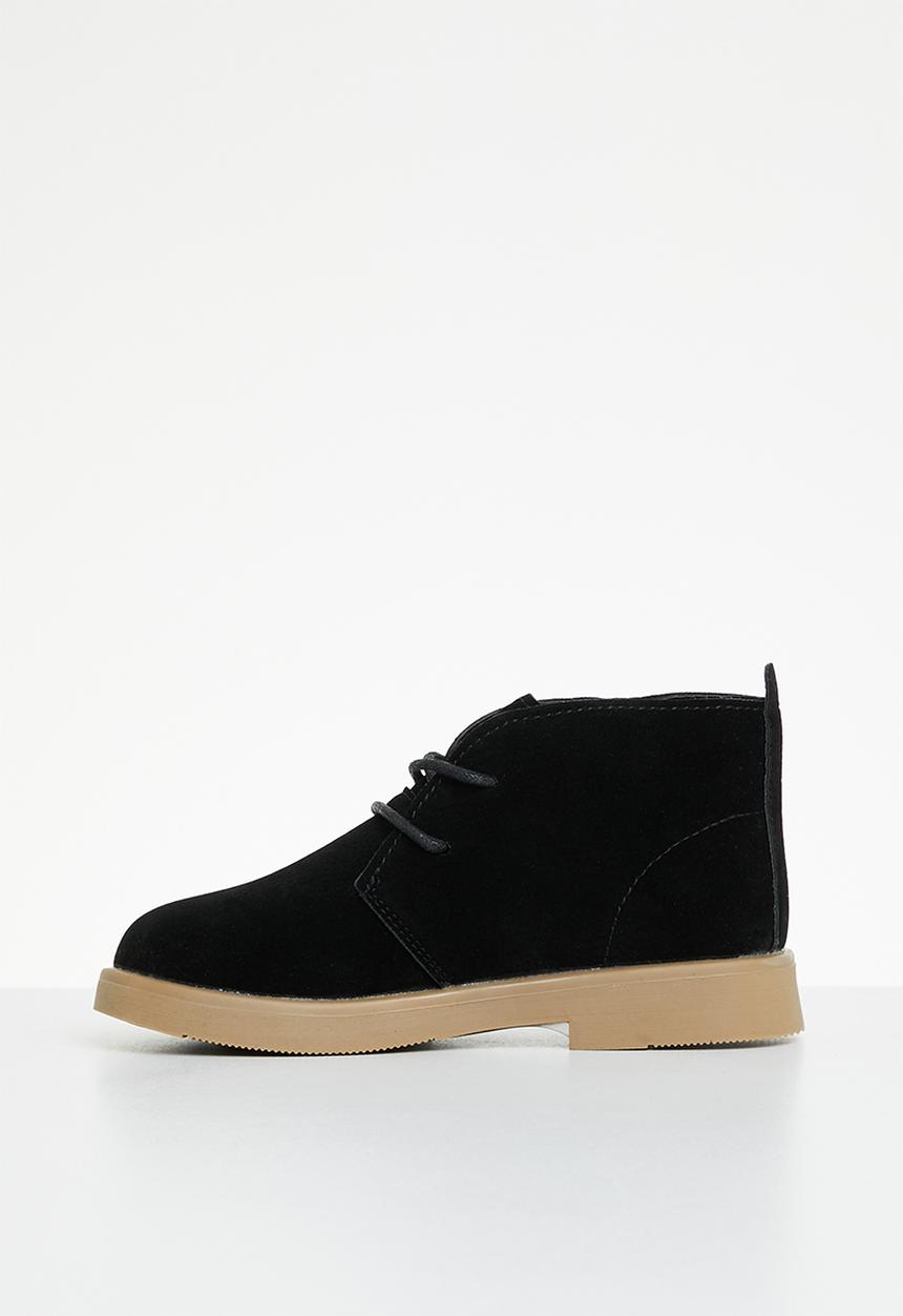 Pop Candy - Faux suede ankle boot - black