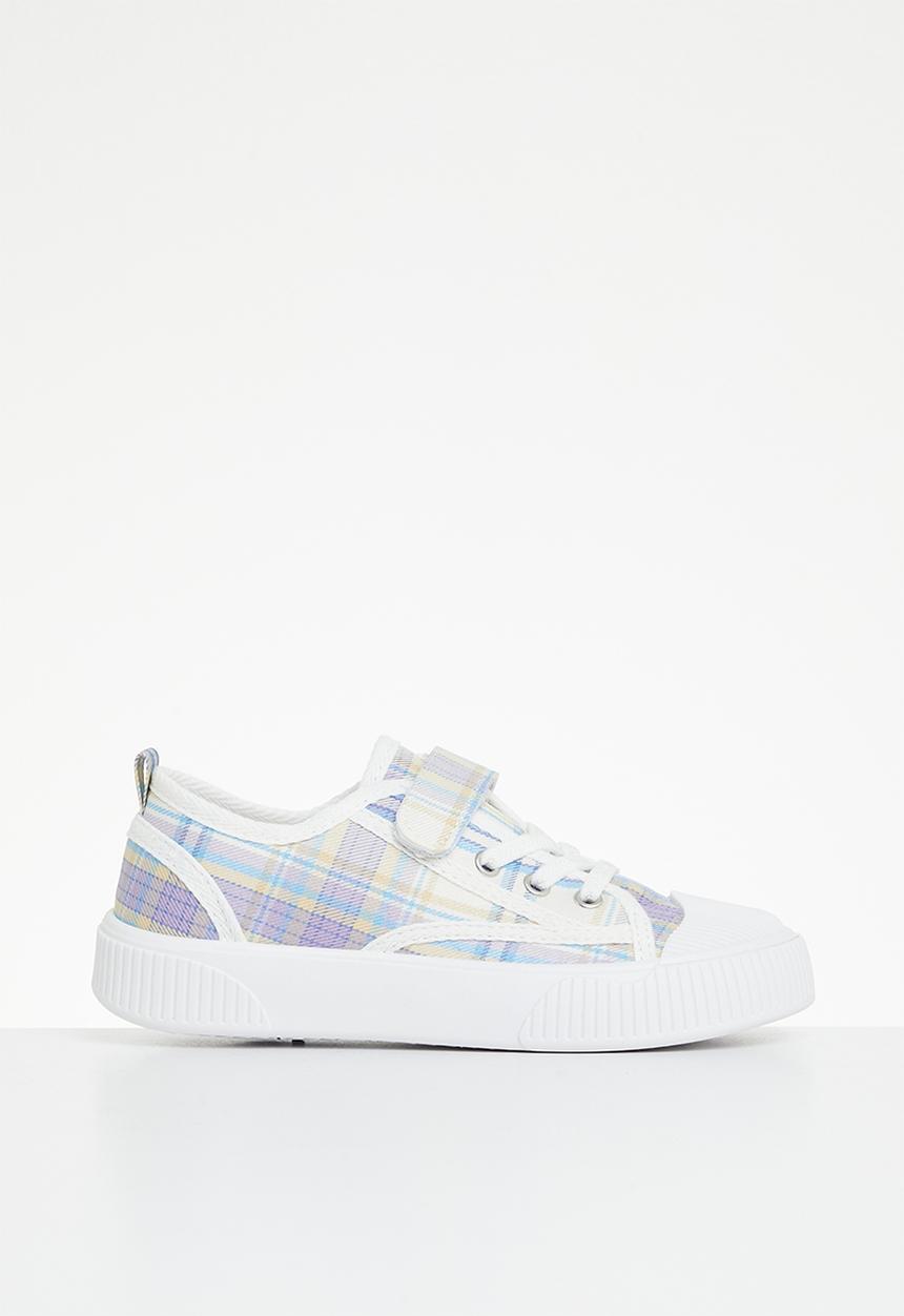 Pop Candy - Girls check sneaker - multi
