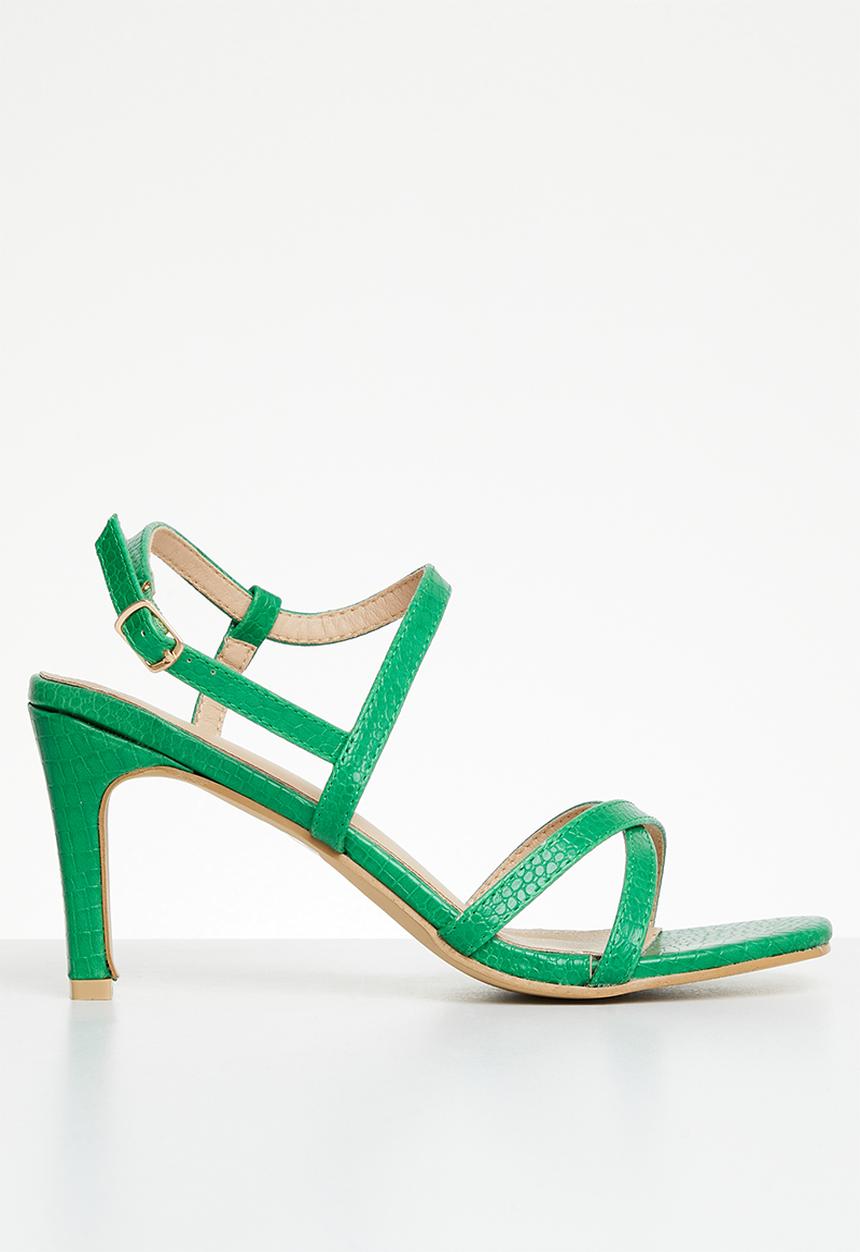 Superbalist - Sanaa slingback block heel - green