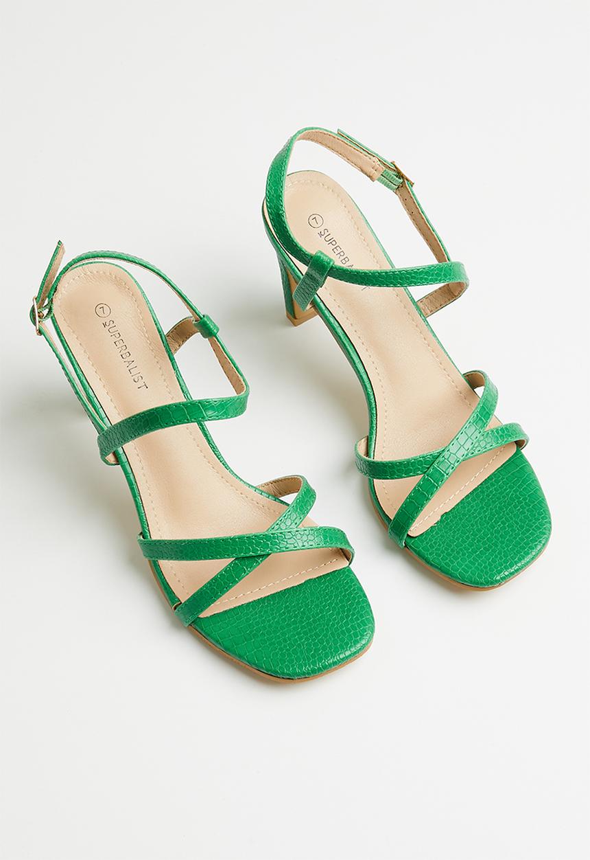 Superbalist - Sanaa slingback block heel - green