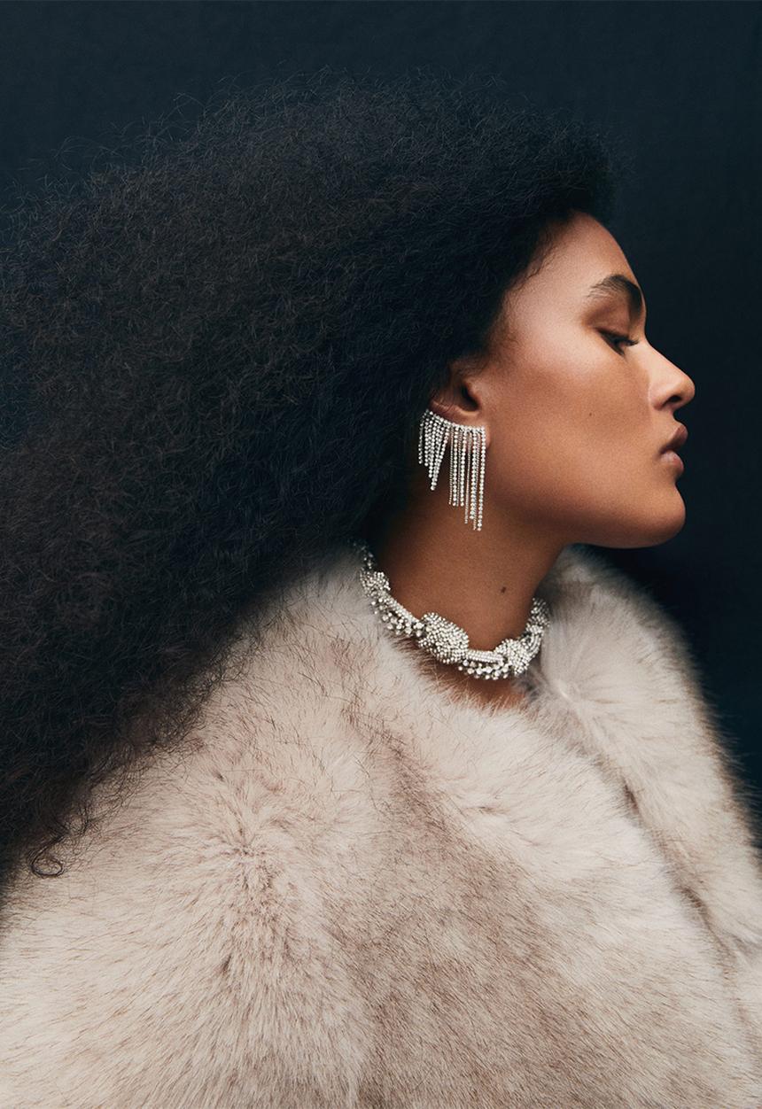 MANGO - Earrings nala - silver