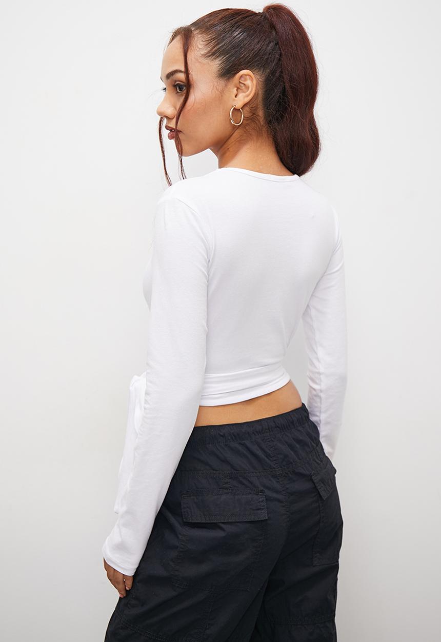 Blake - Cut out tee - white
