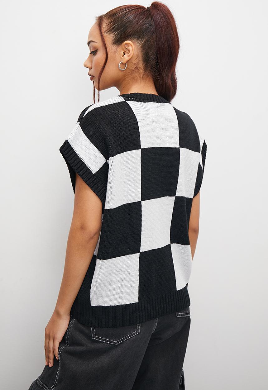 Blake - Graphic singlet - black & white