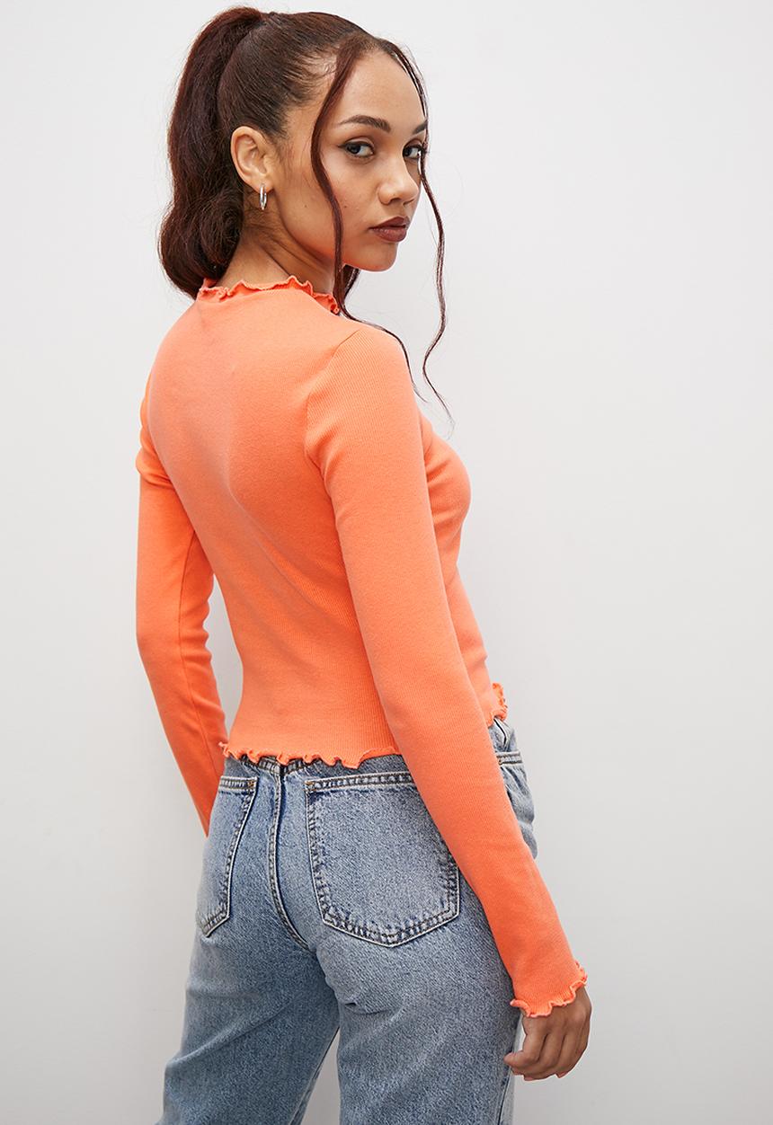 Blake - Eyelash turtle neck - peach