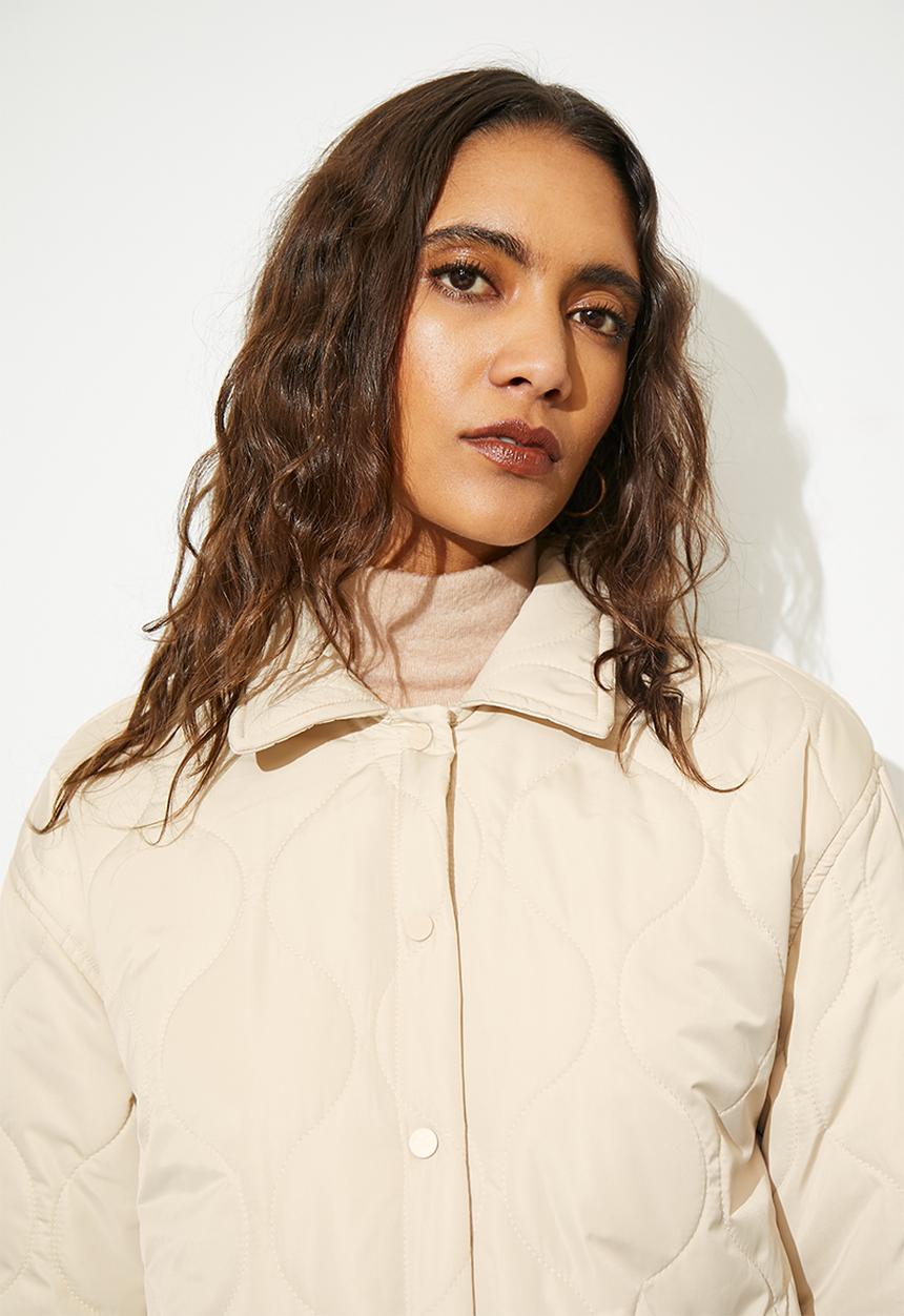 Superbalist - Quilted overshirt - sand