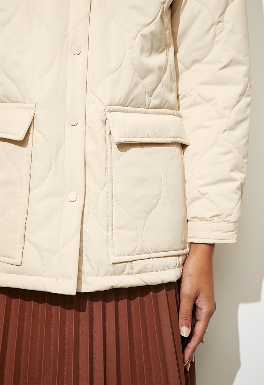 Superbalist - Quilted overshirt - sand