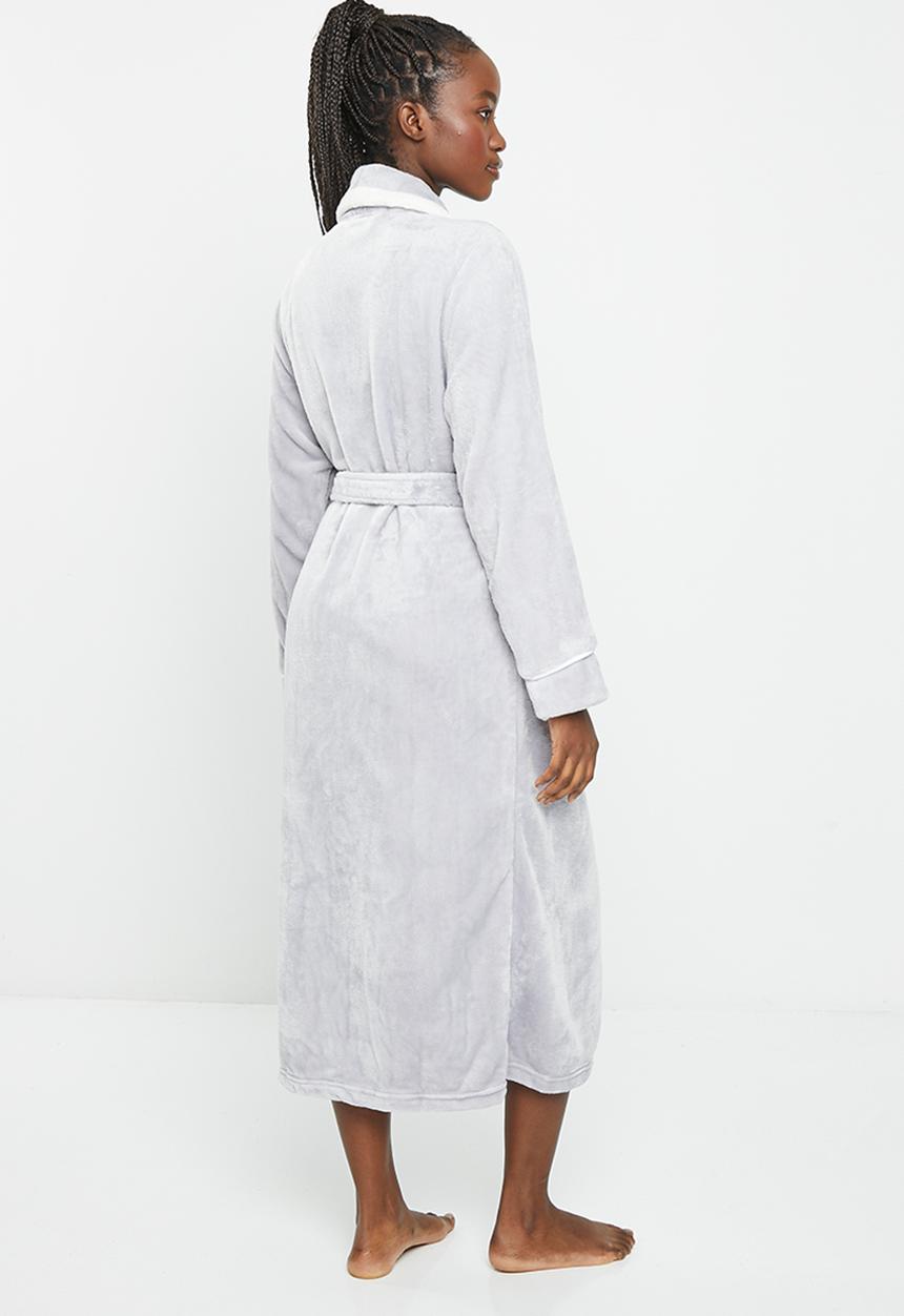 dailyfriday - Stripe collar gown - light grey