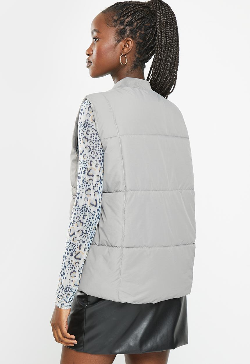 dailyfriday - Sleeveless puffer - grey