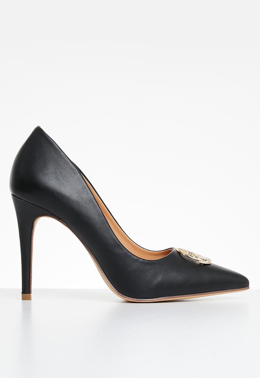 POLO - Circle pony trim heel - black