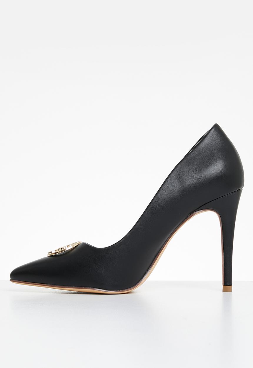 POLO - Circle pony trim heel - black