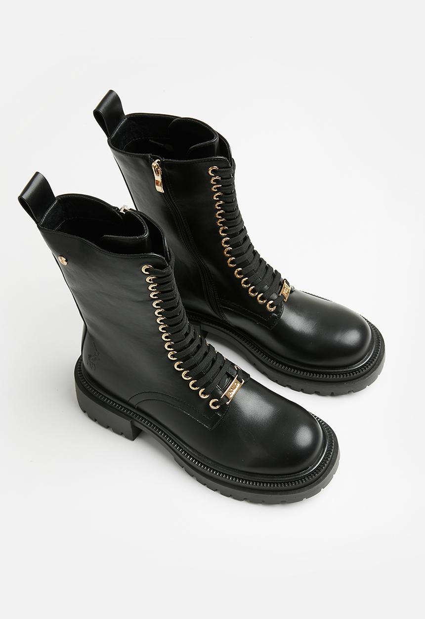 POLO - Lace up boot - black
