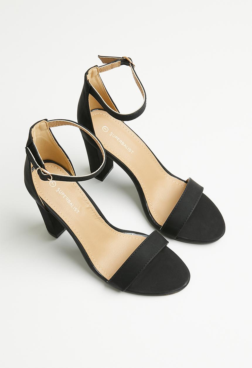 Superbalist - Esme anklestrap block heel - black
