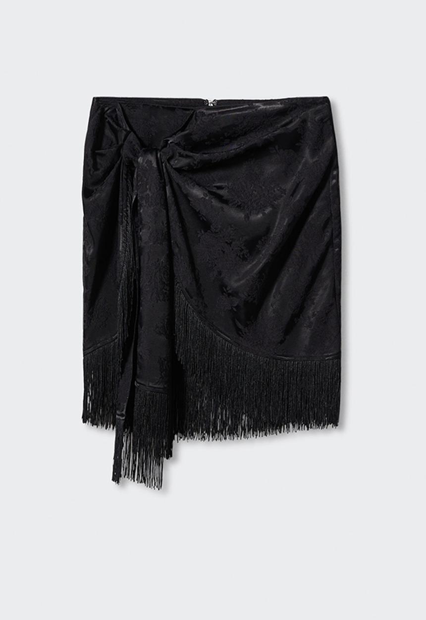 MANGO - Skirt jacky - black