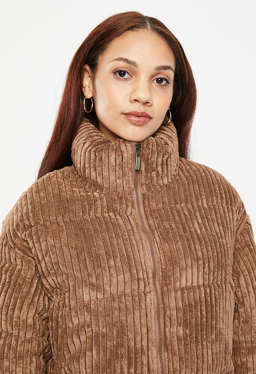 dailyfriday - Corduroy puffer - brown