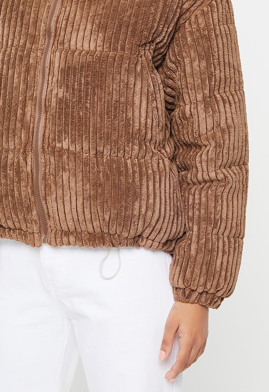 dailyfriday - Corduroy puffer - brown
