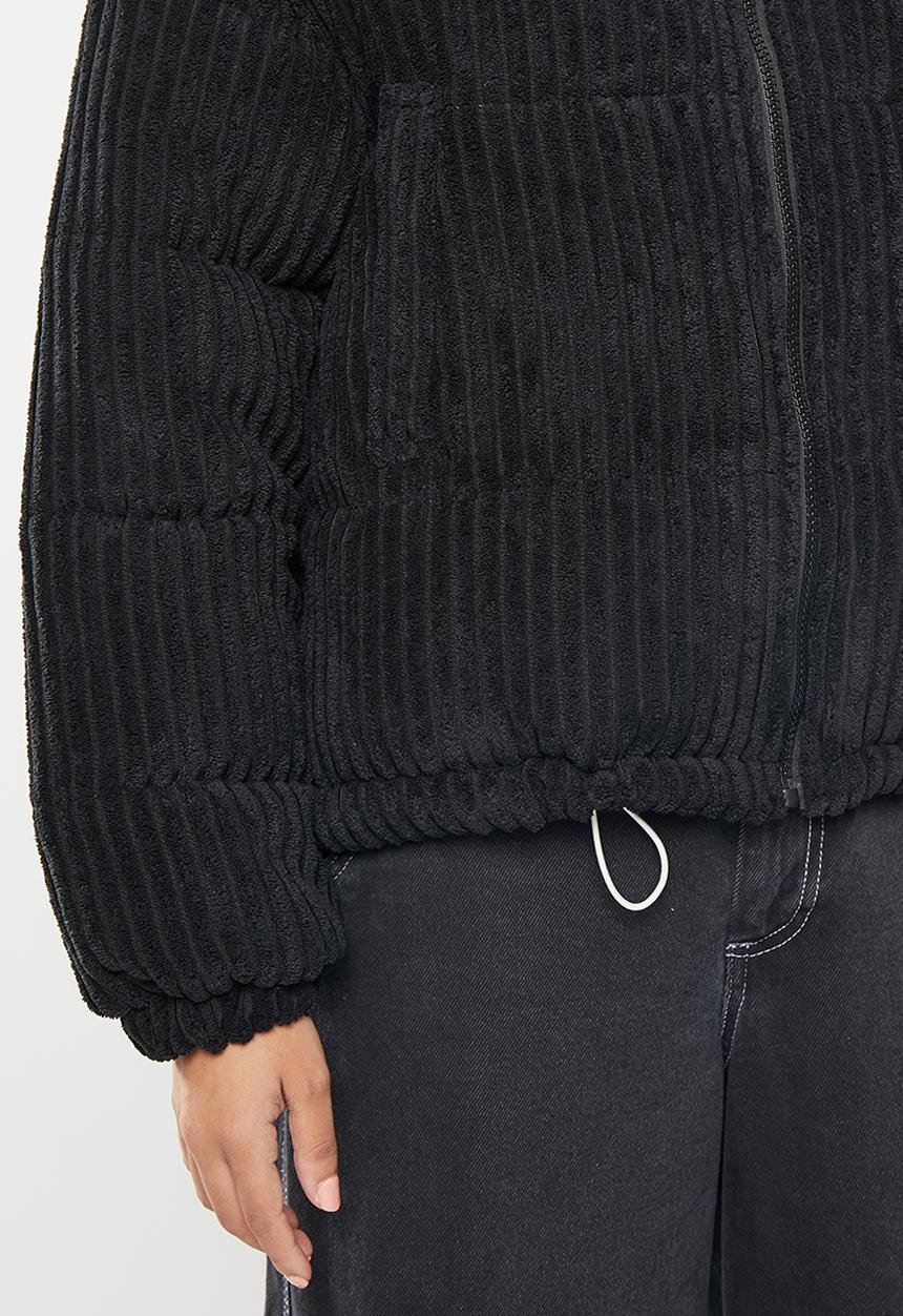 dailyfriday - Corduroy puffer - black
