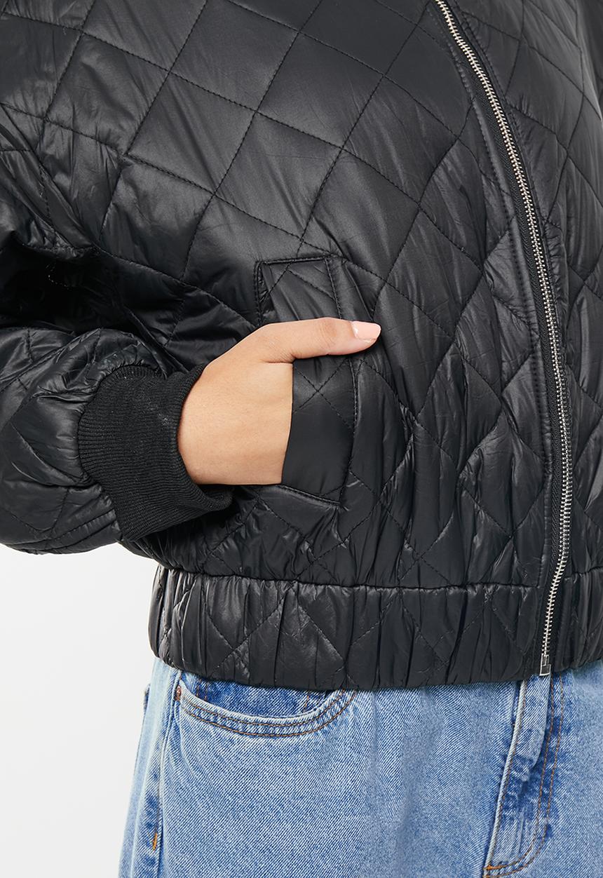 dailyfriday - Qulited bomber - black