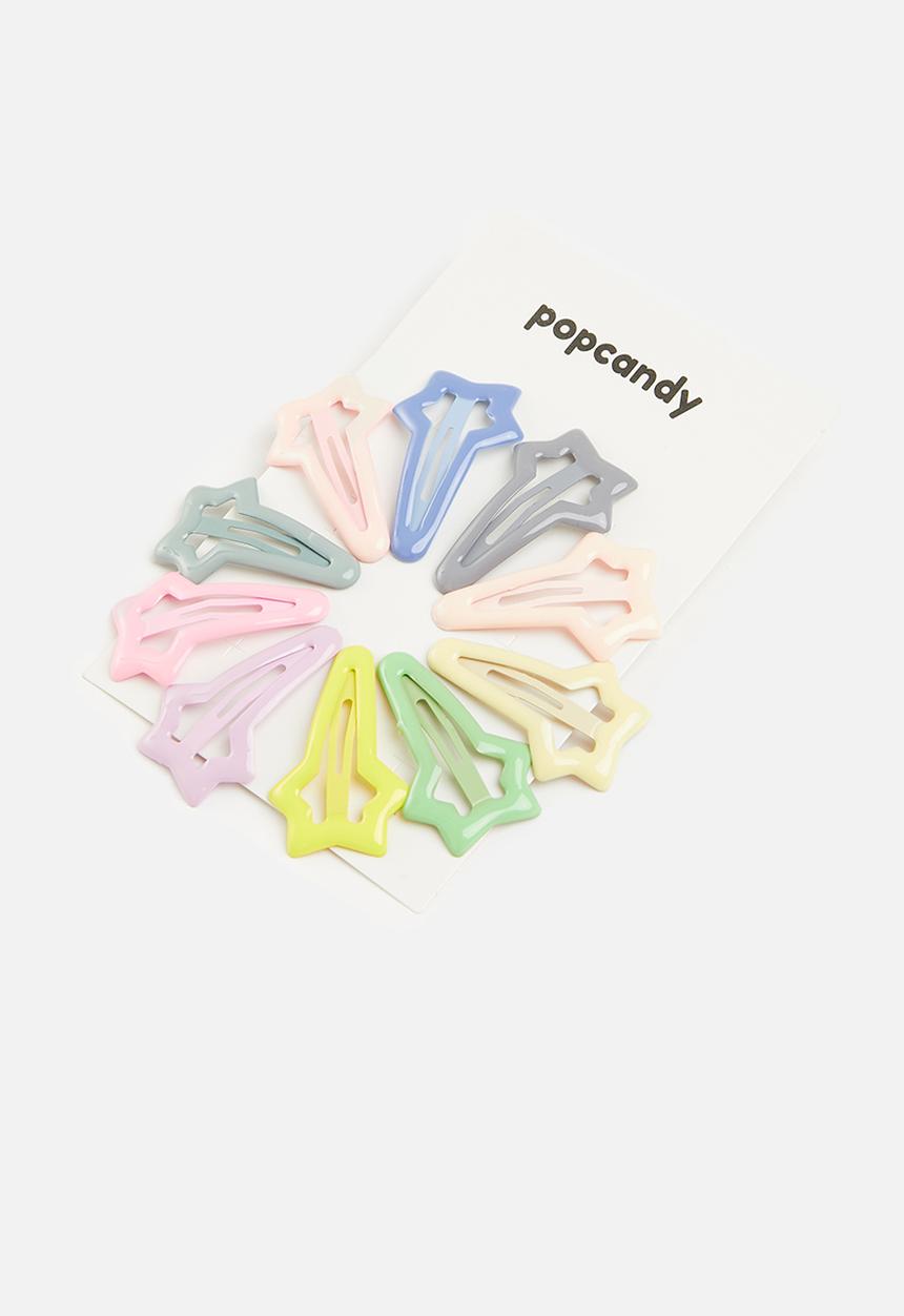 Pop Candy - Star hair clips - multi