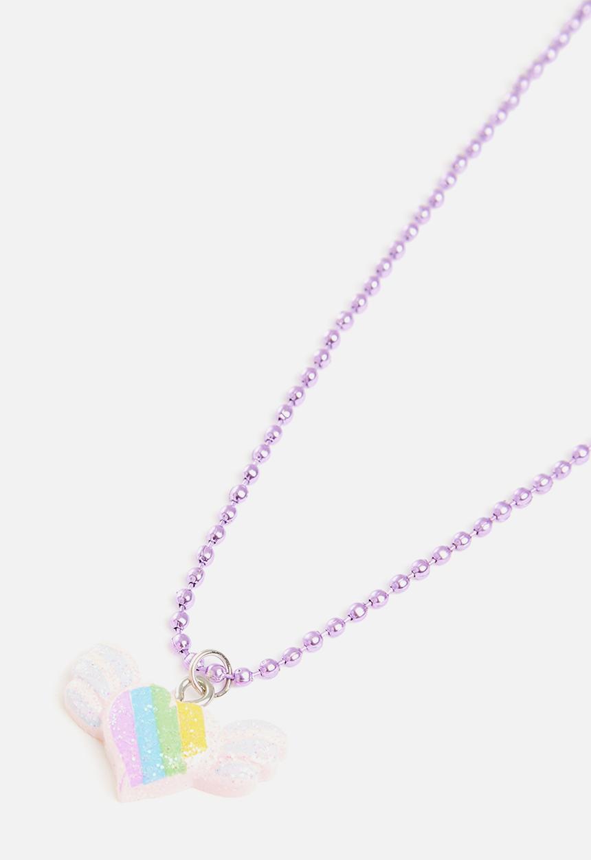 Pop Candy - Heart necklace - purple