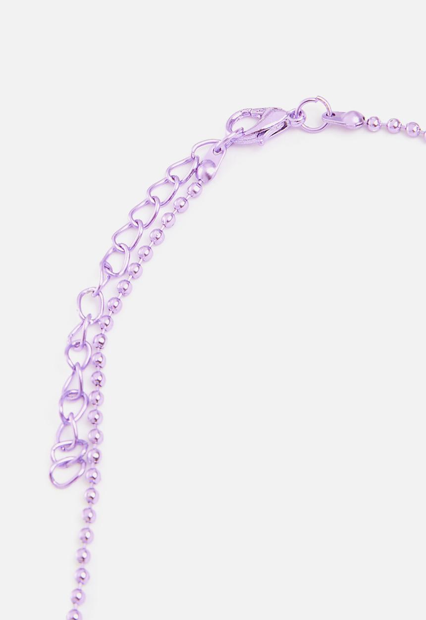 Pop Candy - Heart necklace - purple