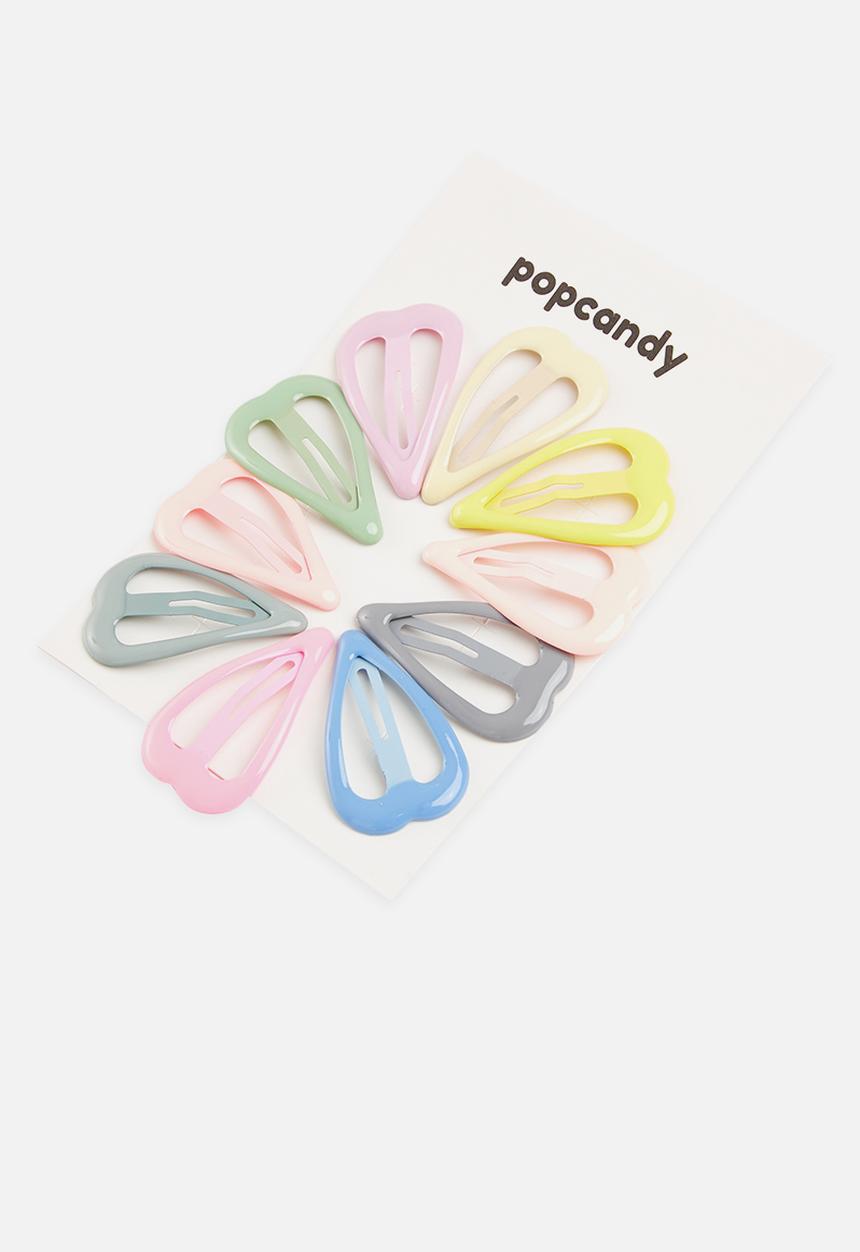 Pop Candy - Heart hair clips - multi
