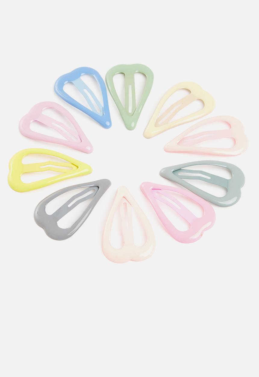 Pop Candy - Heart hair clips - multi