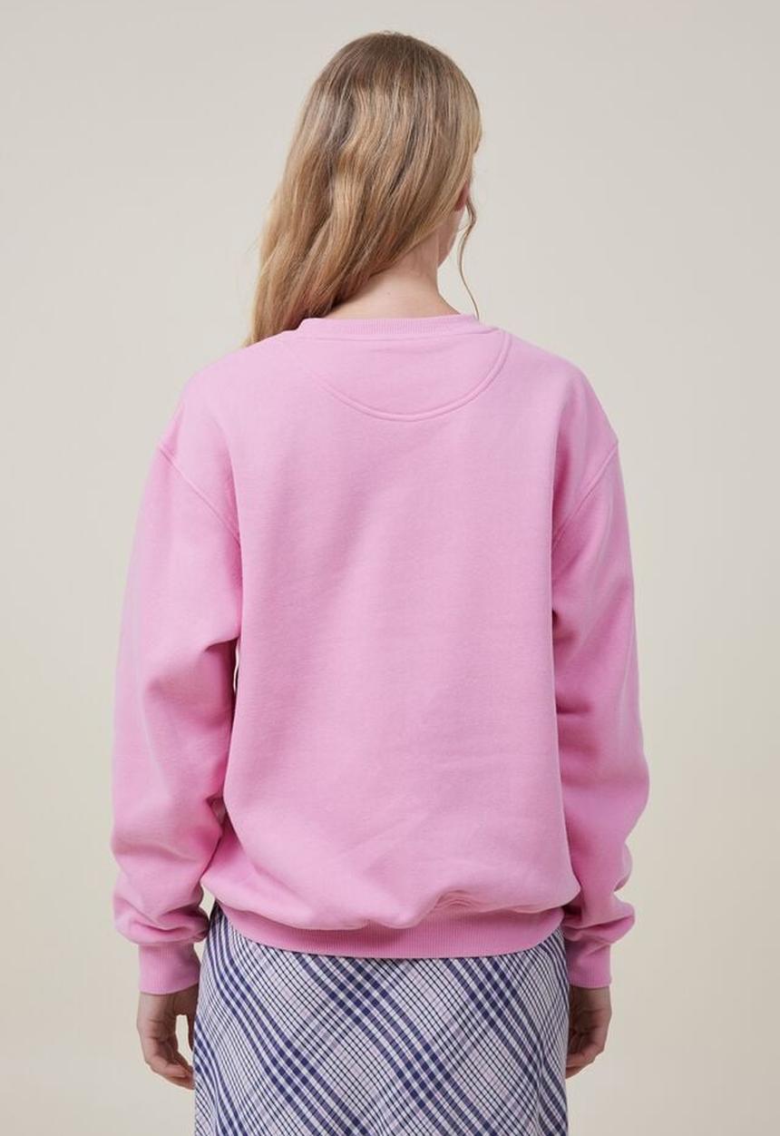 Cotton On - Classic crew sweatshirt - candy pink