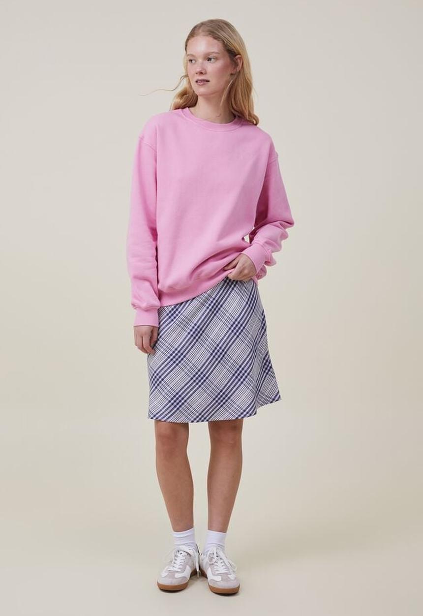 Cotton On - Classic crew sweatshirt - candy pink